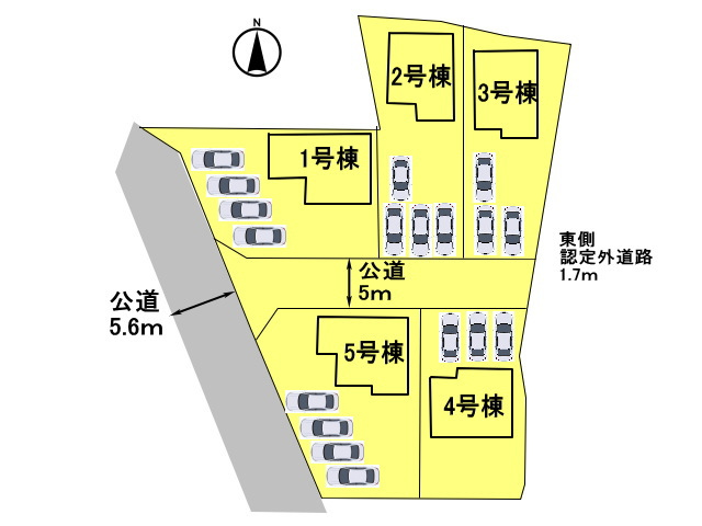 高崎市萩原町　新築戸建　全5棟