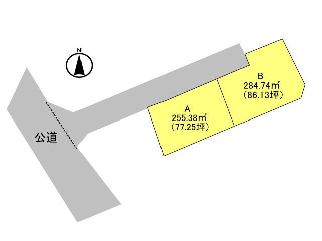 高崎市箕郷町　土地　全2区画