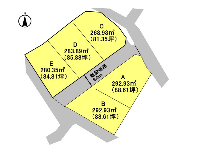 高崎市下里見町　土地　全5区画