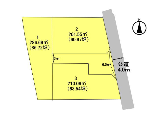 高崎市北新波町　土地　全3区画_画像1