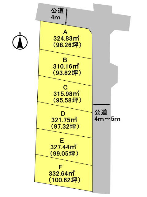 高崎市箕郷町　土地　全6区画