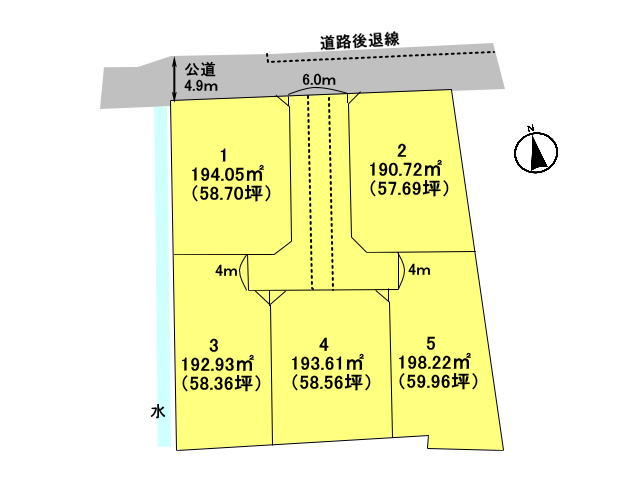 高崎市新保田中町　土地　全5区画_画像1