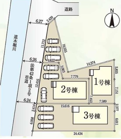 高崎市日高町　新築戸建　全3棟