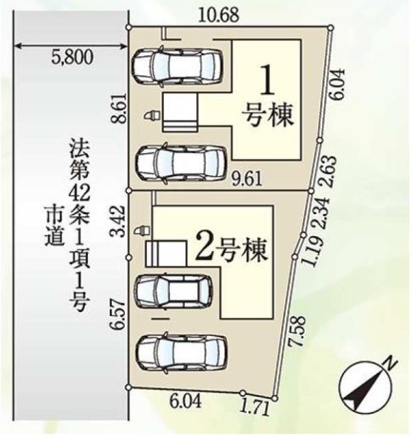 高崎市南町　新築戸建　全2棟