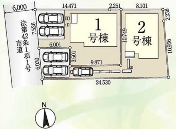 高崎市筑縄町　新築戸建　全2棟