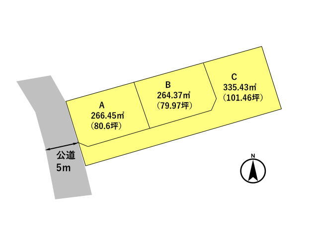 高崎市箕郷町　土地　全3区画