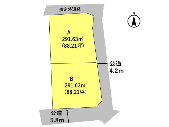 高崎市正観寺町　土地　全２区画_画像1