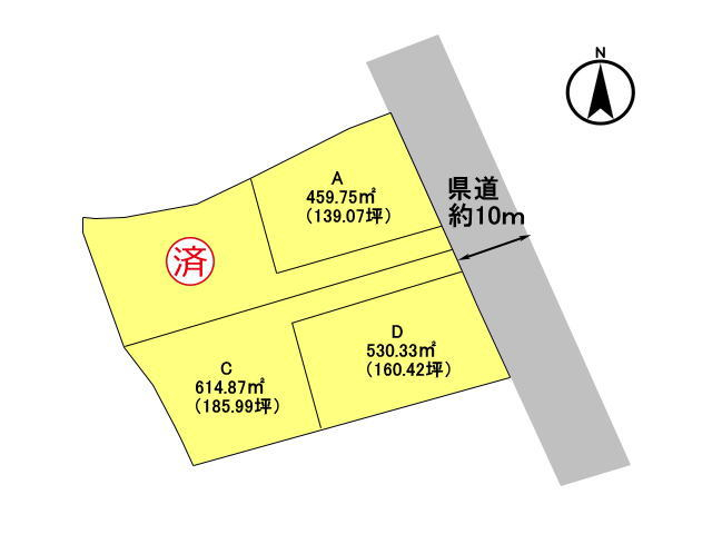 高崎市浜川町　土地　全4区画