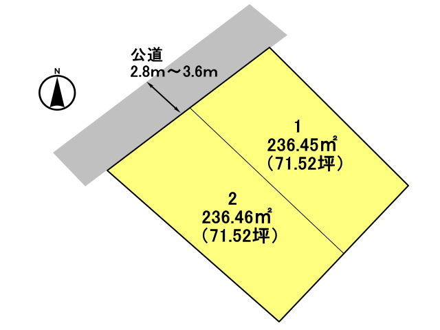 高崎市並榎町　土地　全2区画