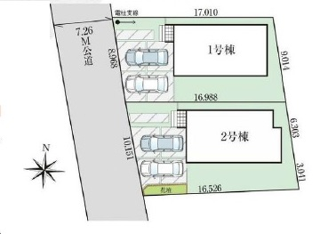 高崎市三ツ寺町　新築　全2区画_画像2