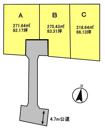 高崎市箕郷町矢原　土地　全3区画_画像3