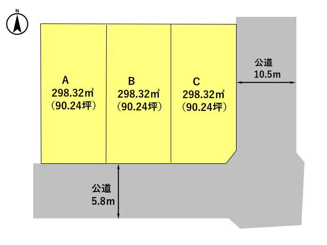 高崎市金古町　土地　全3区画_画像4